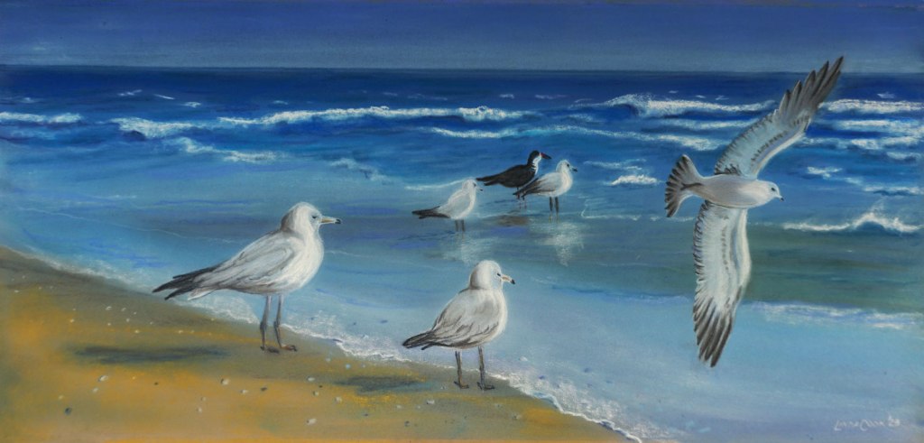 Holden Beach, Pastel 20 x 9